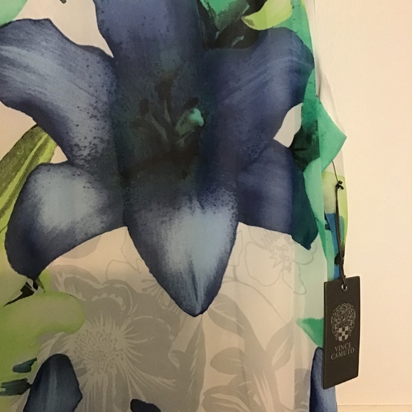 Vince Camuto Sleeveless Floral Print Midi Dress - Picture 5 of 6